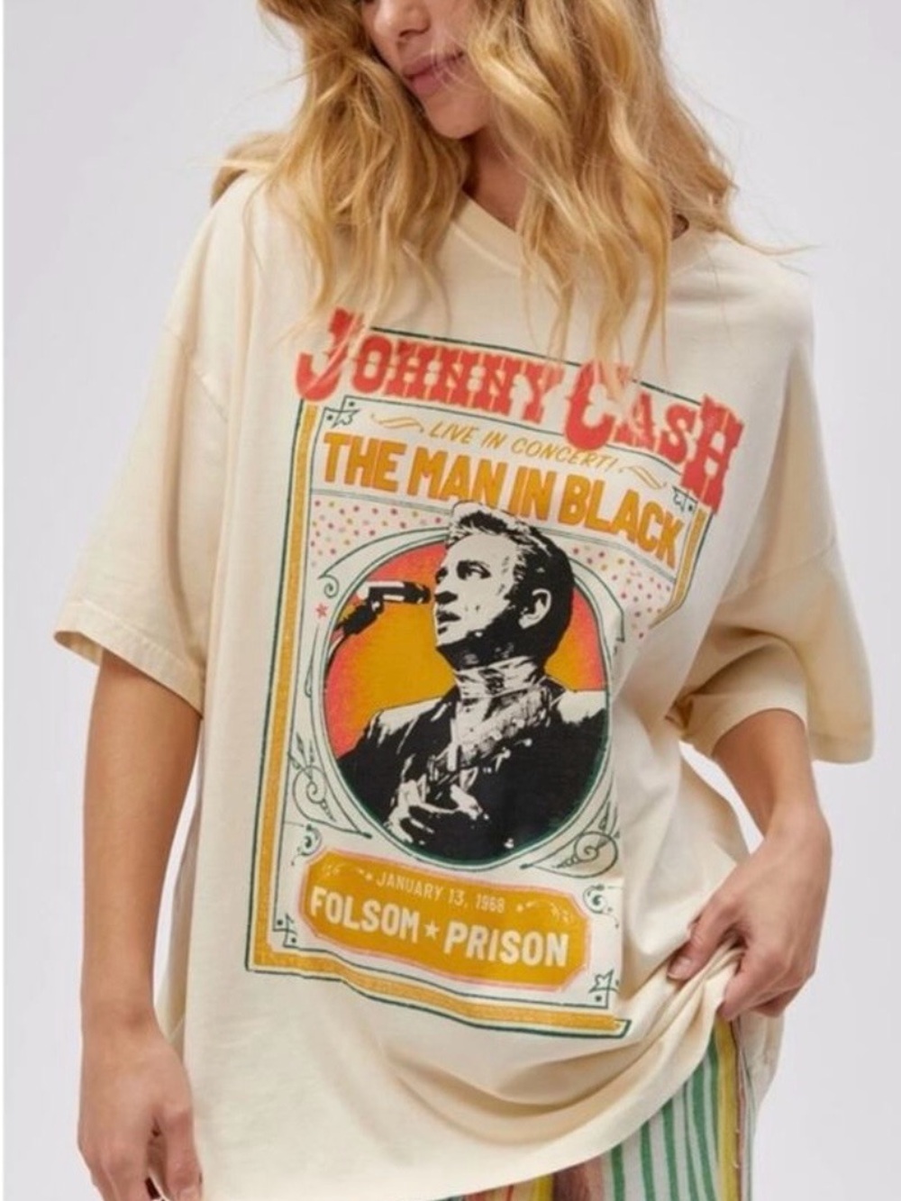 DAYDREAMER NWOT Johnny Cash Live In Concert Tee One Size